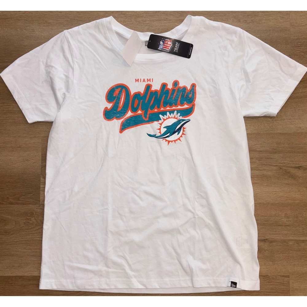 NWT Women's Miami Dolphins New Era Tee - XL - White